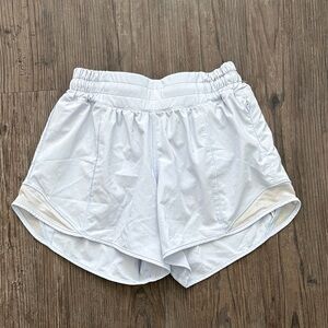 LULULEMON HOTTY HOT LONG 4" LIGHT BLUE WOMENS 2